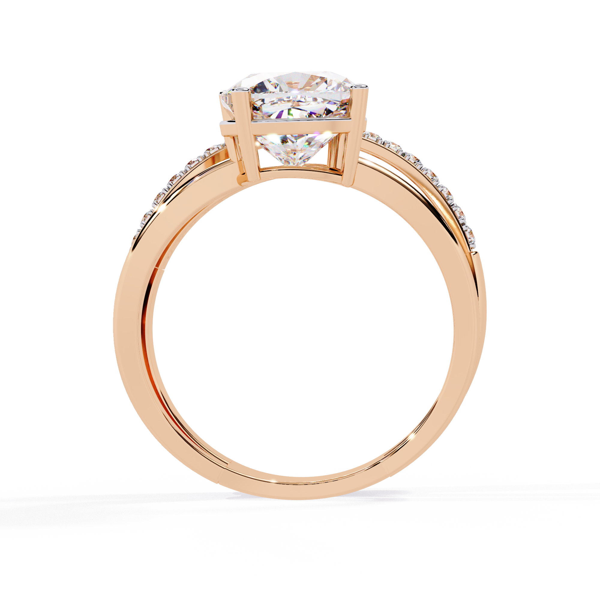 Solitairekart 2.41ct Classic Hidden Halo Natural Diamond Ring-H Color, VS1 Clarity